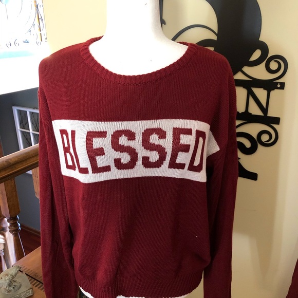 statement sweater - Blessed - Picture 2 of 5